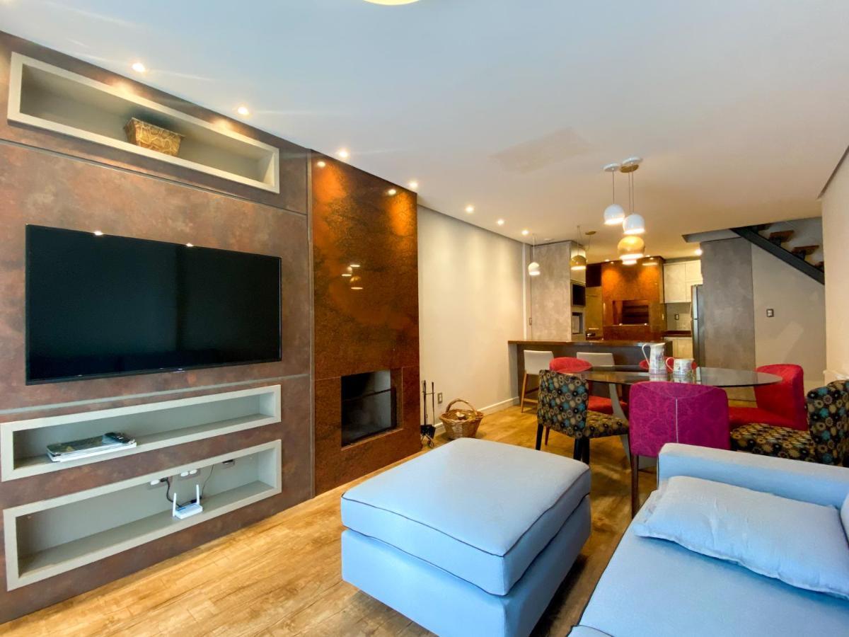 Duplex Com 03 Suites Em Gramado Esterno foto